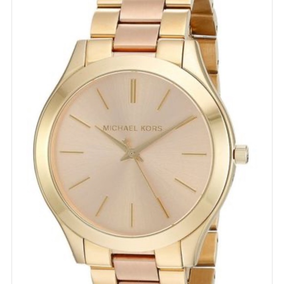 Michael Kors Slim Runway Two Toned Women\'s Watch
